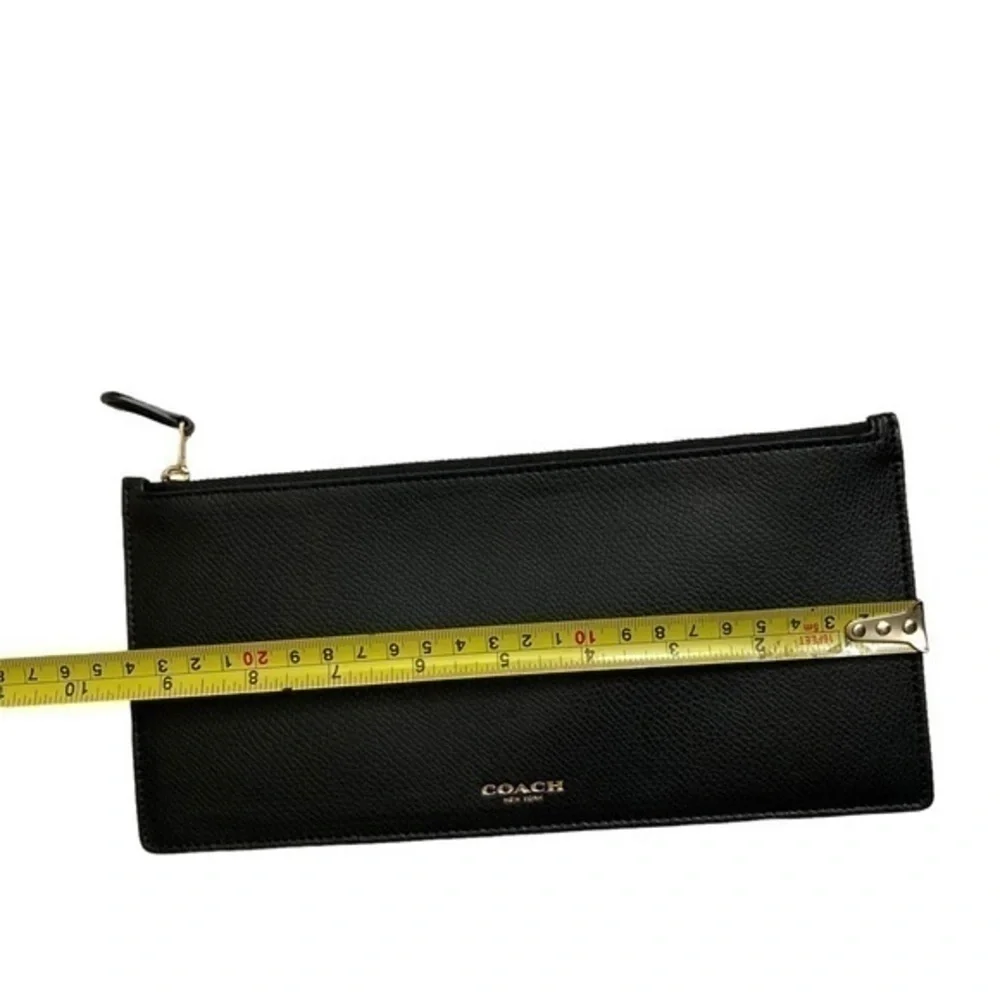 Coach black multifunctional zipper case